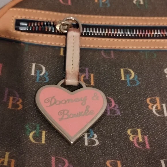 Dooney & Bourke Backpack Vintage Multi Colored Rare - Picture 2 of 12